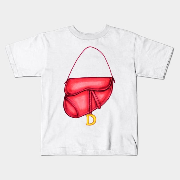 Red Women's Bag Kids T-Shirt by Svetlana Pelin